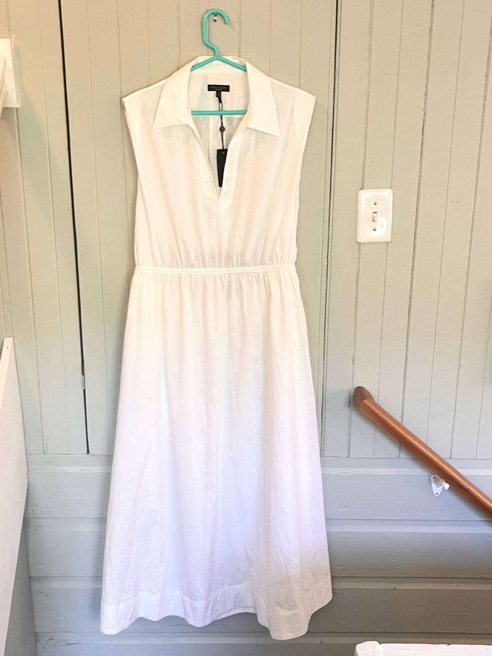 New Rag & Bone Joan Cutout Maxi Dress - White - L